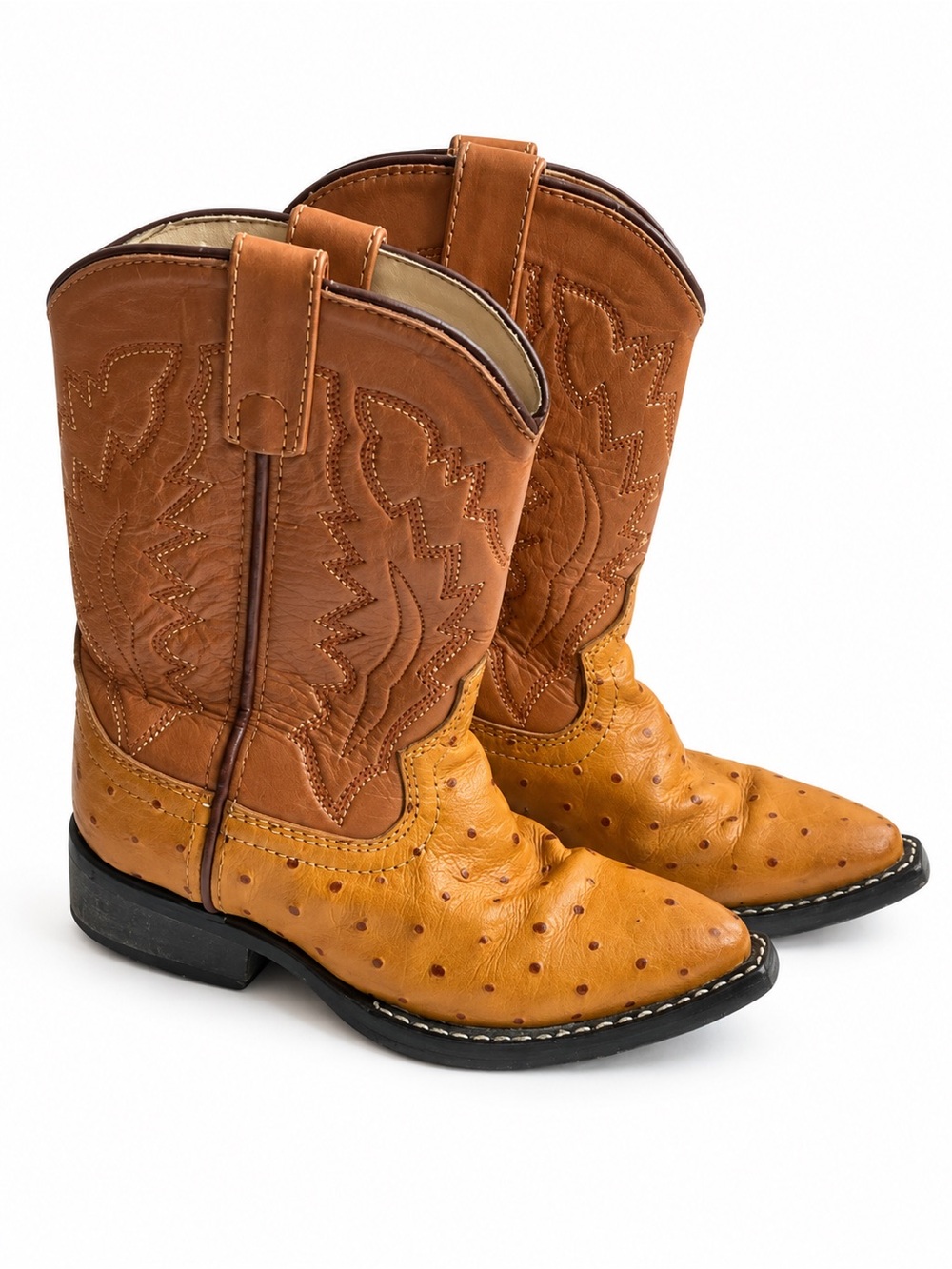 Smoky Mountain Kids Leather Cowboy Boots Brown Size 11 Western